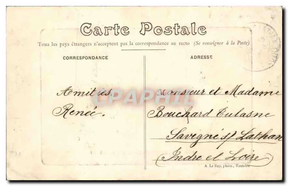 Montoire-sur-le-Loir e seus Arredores — O Castelo — Editor: Le Bay, foto, Montoire - Verso