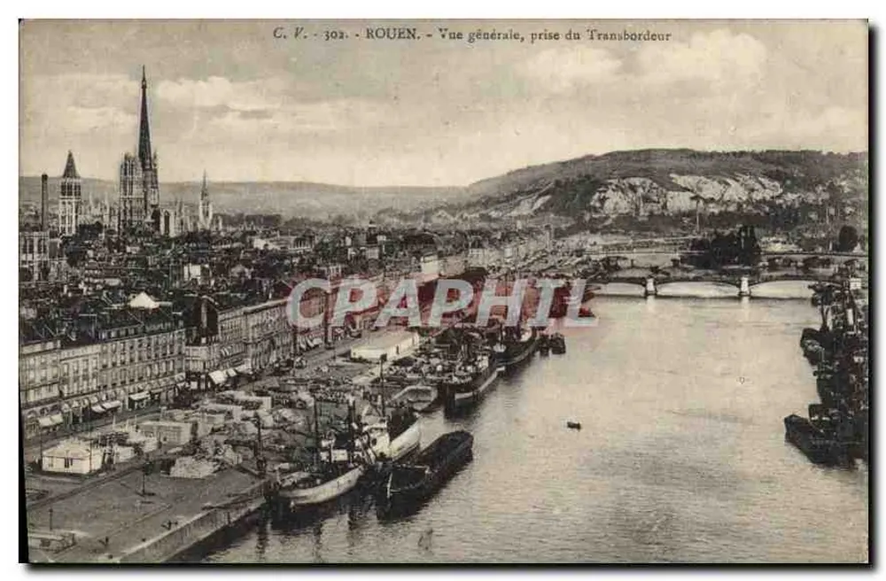 Rouen — Vista geral tirada do Transbordeur — C.V. 302 - Frente