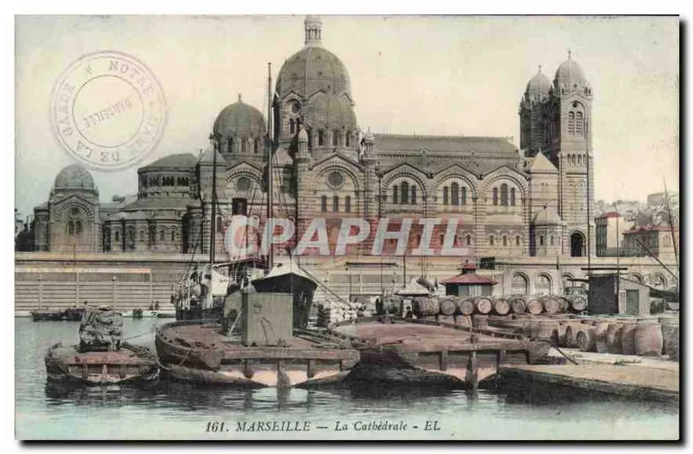 Marselha — A Catedral — Editor EL, n° 161 - Frente