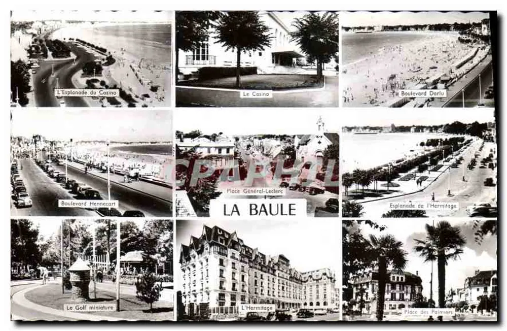 La Baule — Panoramablick mit dem Casino, dem Miniatur-Golf und den Stränden — Éditions Gaby, Nantes - Vorderseite