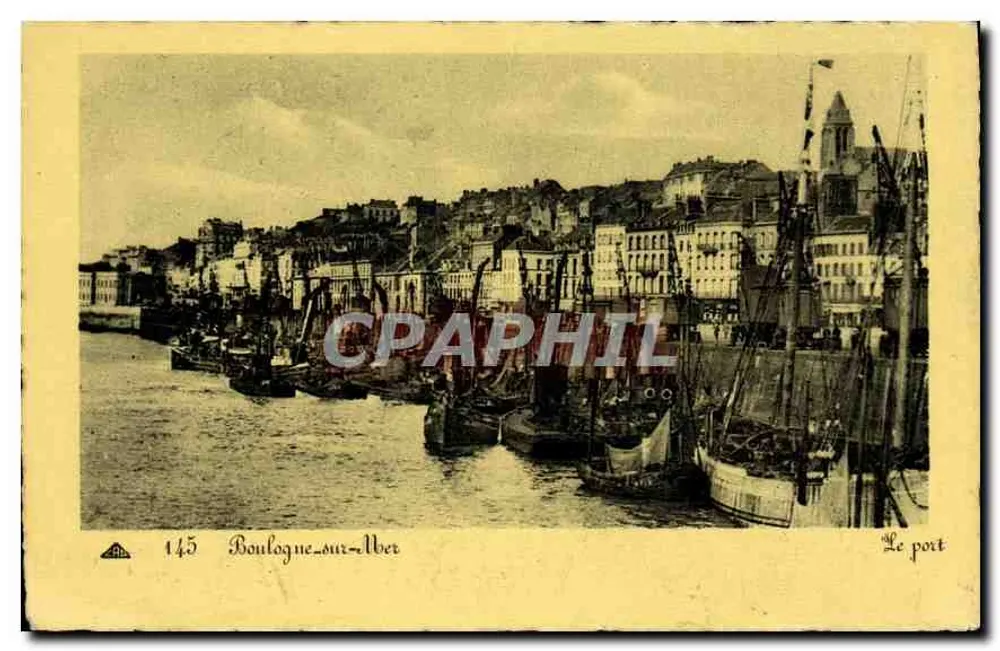 Boulogne-sur-Aber — Le port — Édition Galigne de Paris, n° 145 - Recto