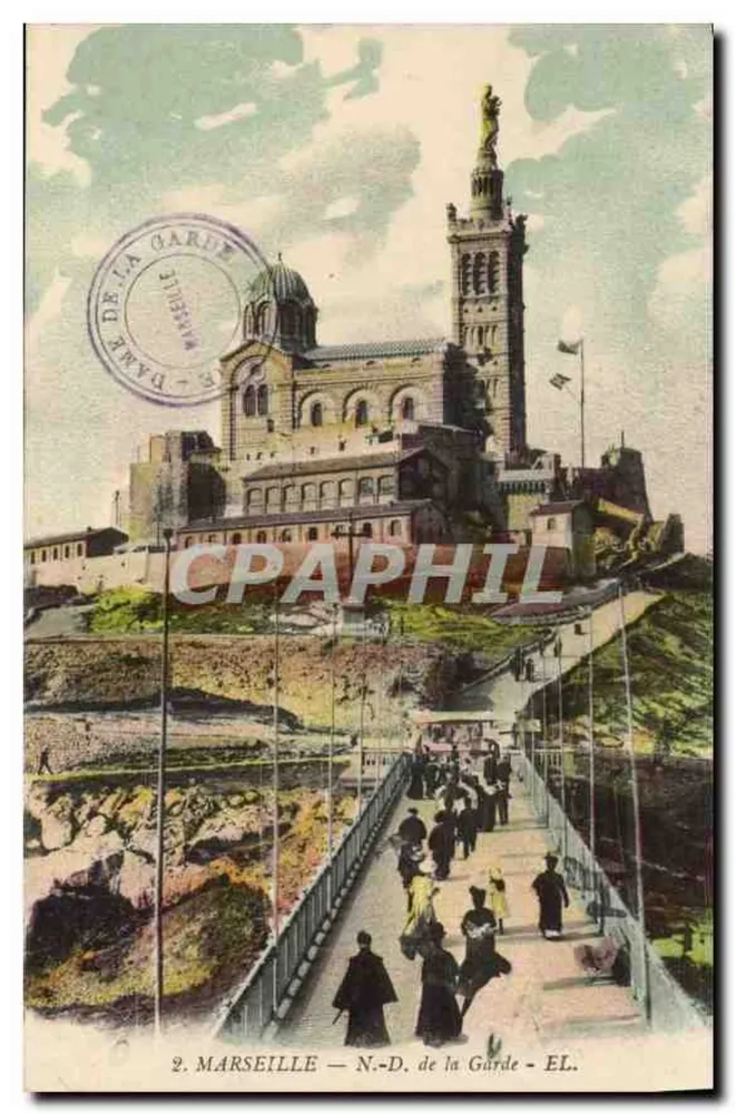 Marseille — N.-D. de la Garde — ÉL. — Editor EL. - Frente