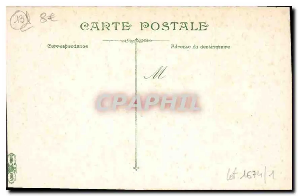 Marseille — A Porta de Aix — editor L.V. Aix, n° 2534 - Verso
