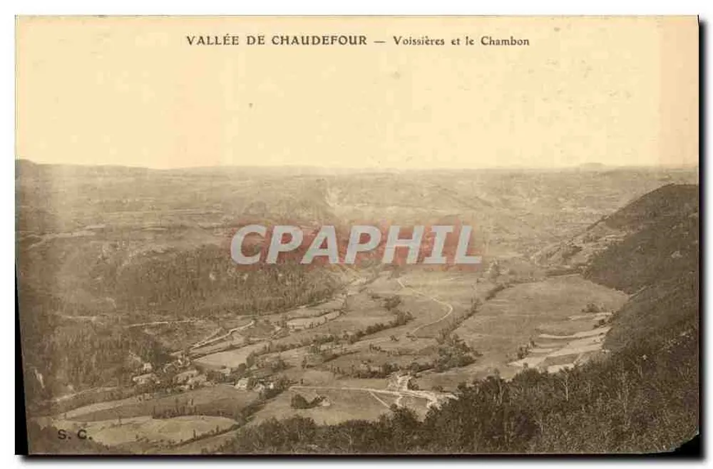 Tal der Chaudefour — Voissières und Le Chambon — S.C. - Vorderseite