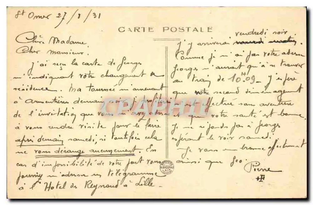 Saint-Omer — (Les Marais) Ansicht am Roten Mühlen-See - Rückseite
