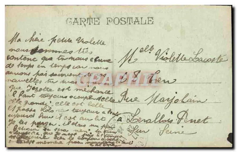 Marseille - A Jétée - Farol de Santa Maria — editor não visível, número de série ilegível - Verso
