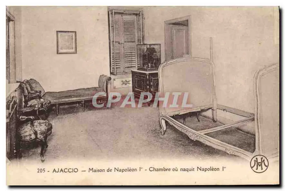 Ajaccio — Casa de Napoleão I — Quarto onde nasceu Napoleão I - Frente