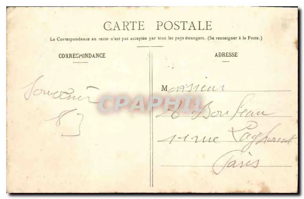 Amiens - Vista geral — L. Caron, fot.-edit., Amiens, n° 376 - Verso