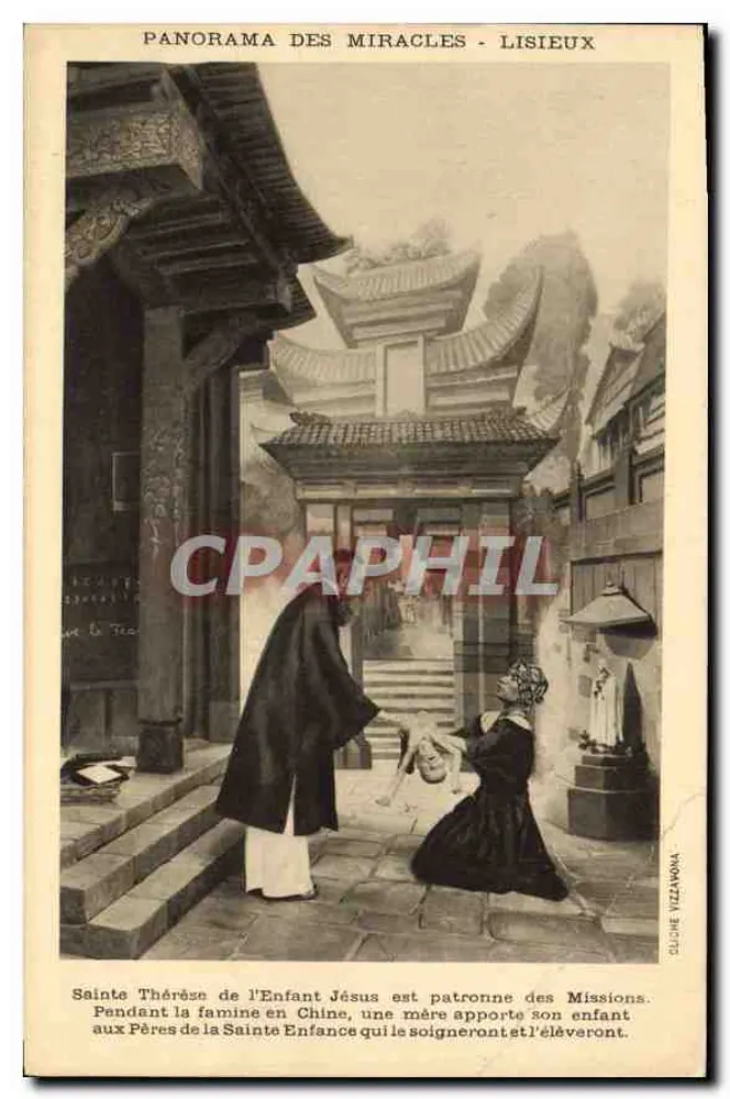 Heilige Thérèse vom Kindlein Jesus — Schutzpatronin der Missionen in China — Verleger Clujne Vizzanona - Vorderseite