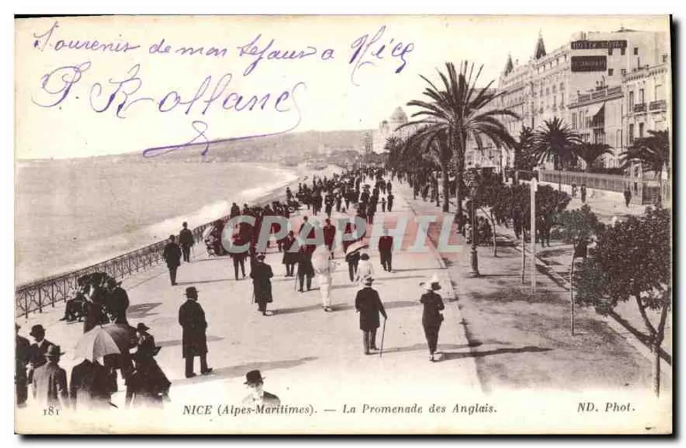 NICE (Alpes-Maritimes) — Die Promenade des Anglais — ND. Phot. - Vorderseite