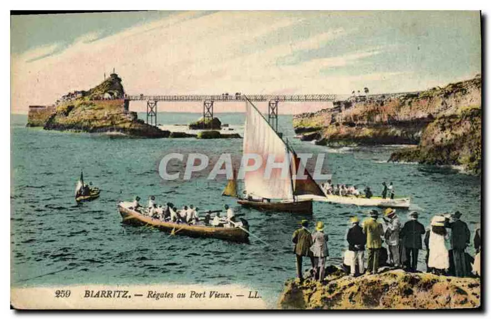 Blarritz — Régates au Port Vieux — LL. n°250 - Recto