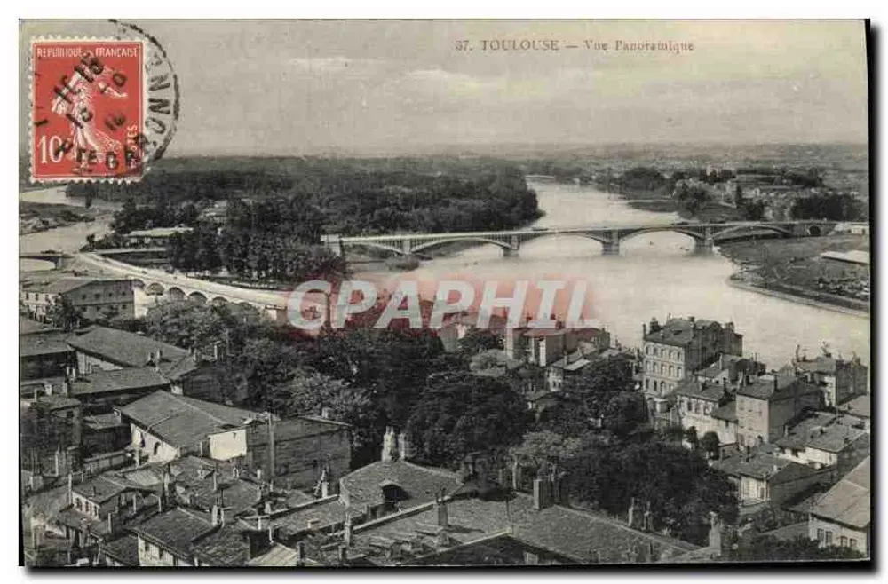 Toulouse — Vista Panorâmica — Editor não identificado, n° de série 37 - Frente