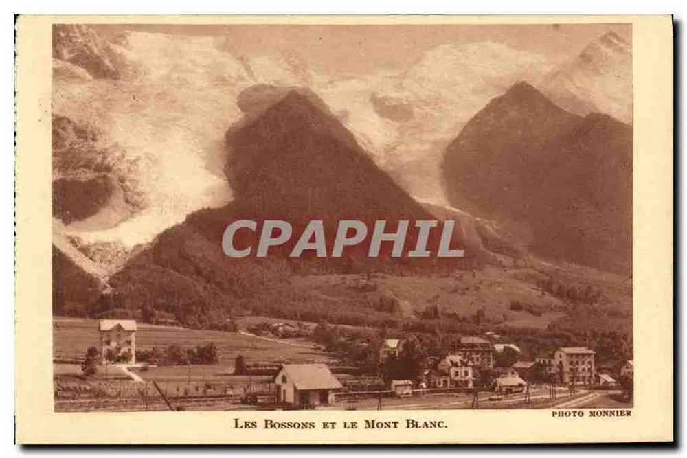Les Bossons e o Monte Branco — Foto Monnier - Frente