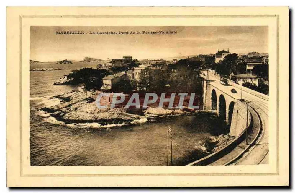 Marseille - Die Corniche. Brücke Fougue-Monnale - Vorderseite