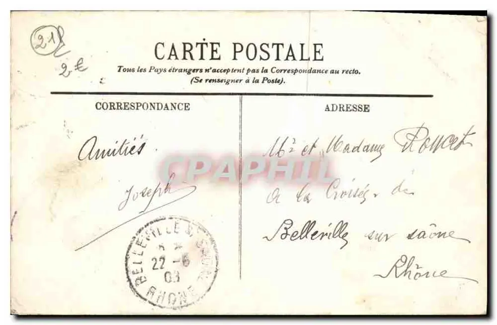 Dijon — Visão geral em direção a Sainte-Bénigne — LL. n°4 - Verso
