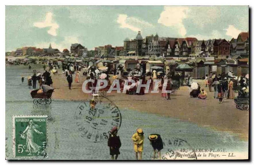 Berck-Plage — Vue générale de la Plage — LL. — Éditeur LL. - Voorkant