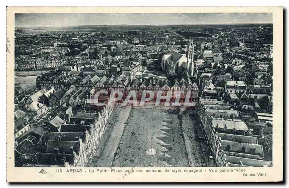 Arras - La Petite Place mit ihren spanischen Stilhäusern - Panoramablick - Vahé-Ausgabe - Vorderseite
