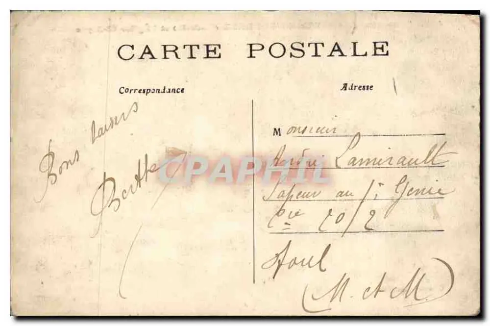 Panorama von CLERMONT-FERRAND (P.-de-D) und die Kirche St-Alyre — Nr. 447 — Verleger unbekannt - Rückseite