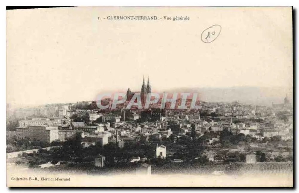 Clermont-Ferrand — Vista geral — Coleção B.-B., Clermont-Ferrand - Frente