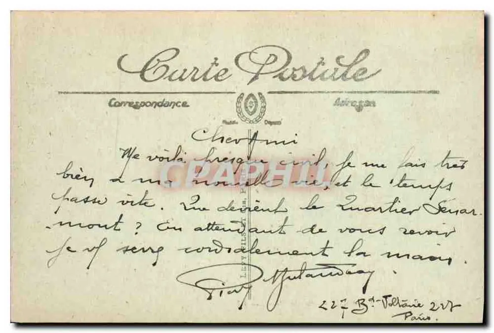 Paris — Rue Royale — LL. — 57 - Verso