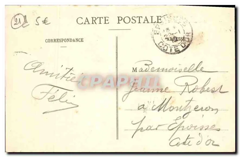 Dijon - Monument Piron — L. V., edição — n°33 - Verso