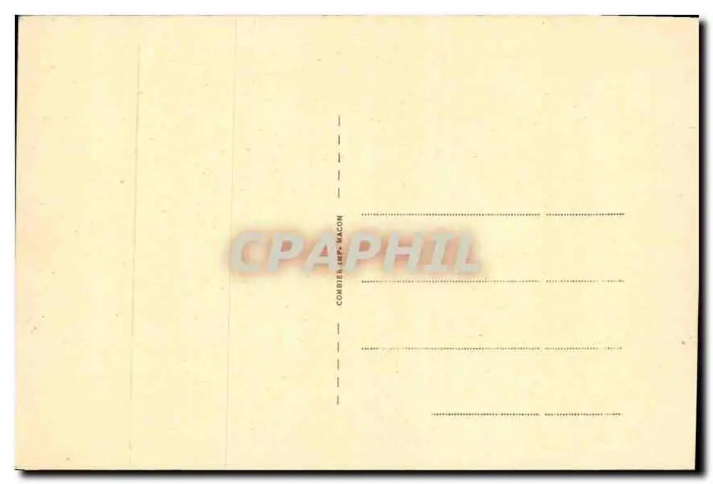O Cardeal de Fleury — Abade de Tournus — Combier Imp. Macon - Verso