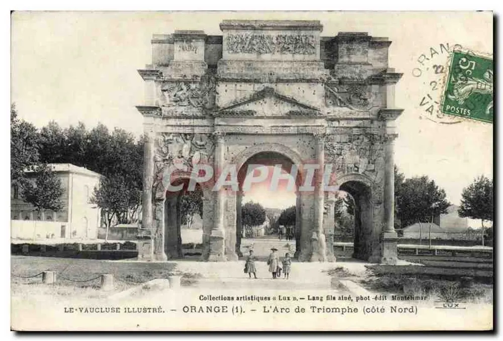 Orange — L'Arc de Triomphe (côté Nord) — Collections artistiques à Lux, phot-édit Montchmar - Recto