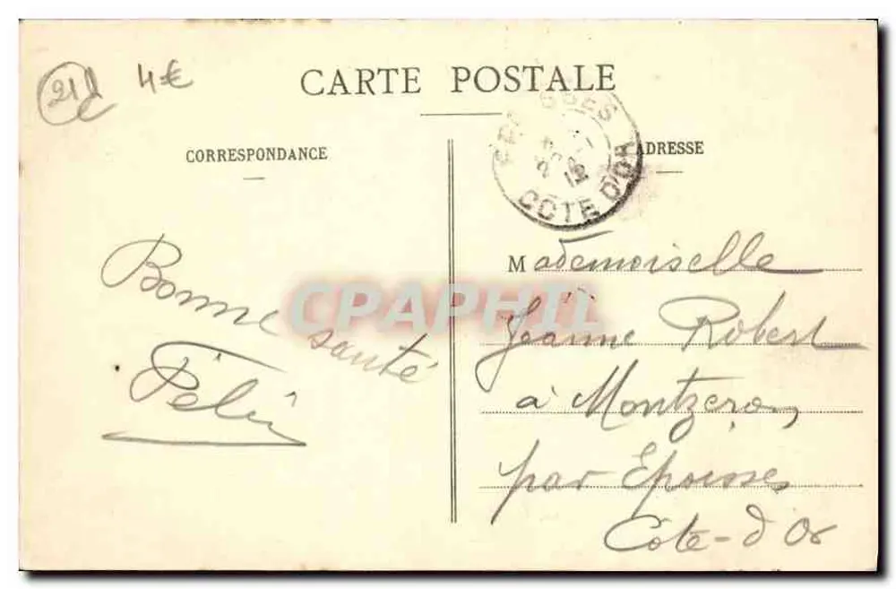 Dijon - Place du Peuple — vista da fonte — L. V., editor - Verso