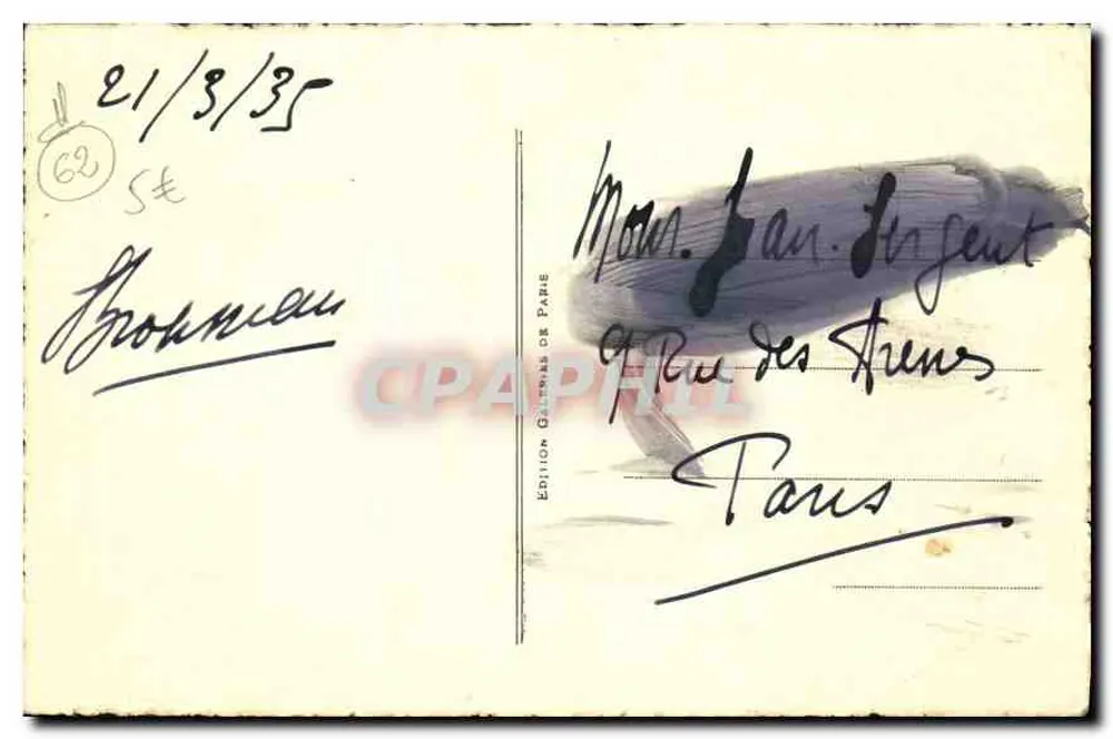 Boulogne-sur-Mer — Le port — Édition Gallimard de Paris, n° 145 - Verso