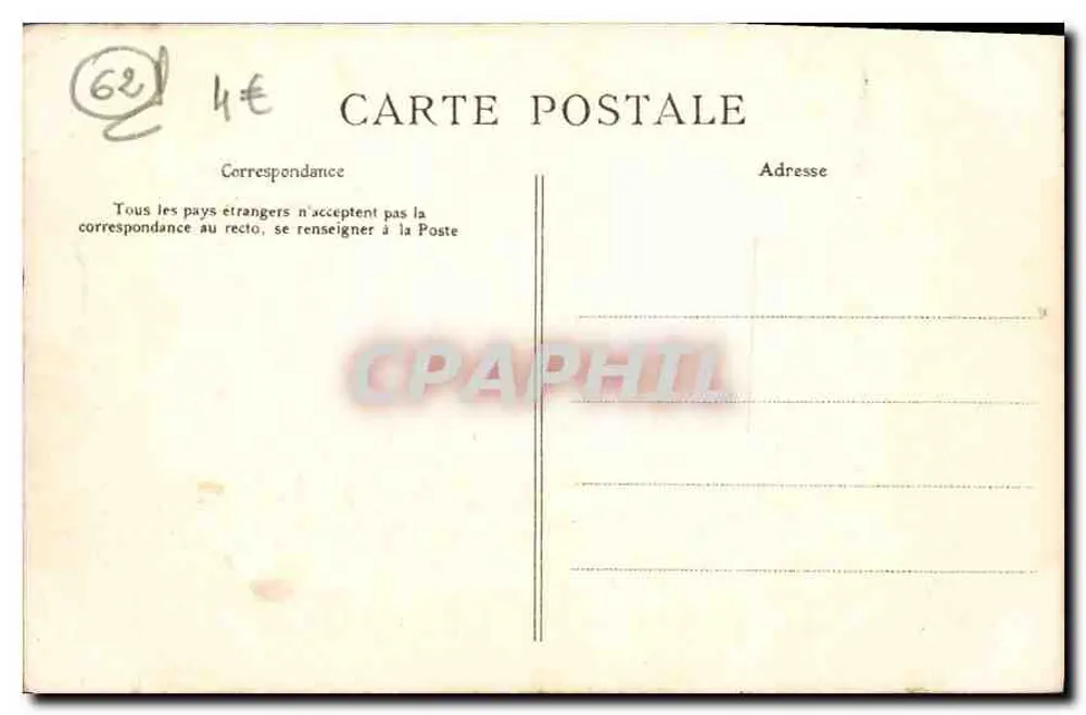 Umgebung von BOULOGNE-SUR-MER — Hardelot — Les fossés — A. C. — 185ha - Rückseite