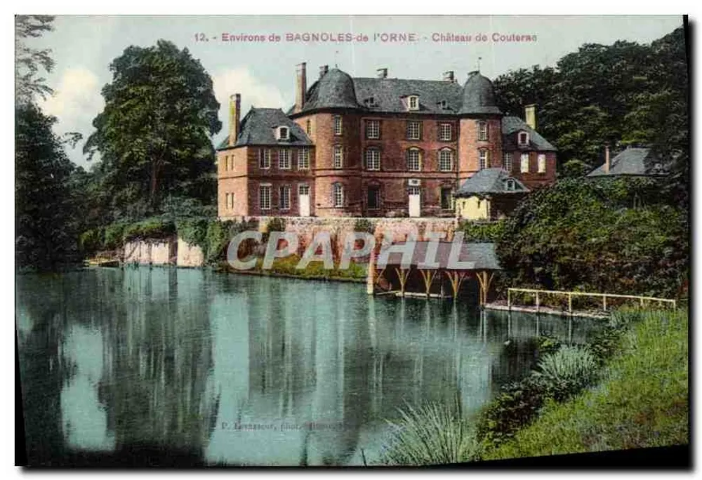 Ao redor de BAGNOLES-de-l'ORNE — Castelo de Couternes — D. Lévatacœur, fot. Hénon - Frente