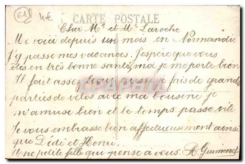 Ao redor de BAGNOLES-de-l'ORNE — Castelo de Couternes — D. Lévatacœur, fot. Hénon - Verso