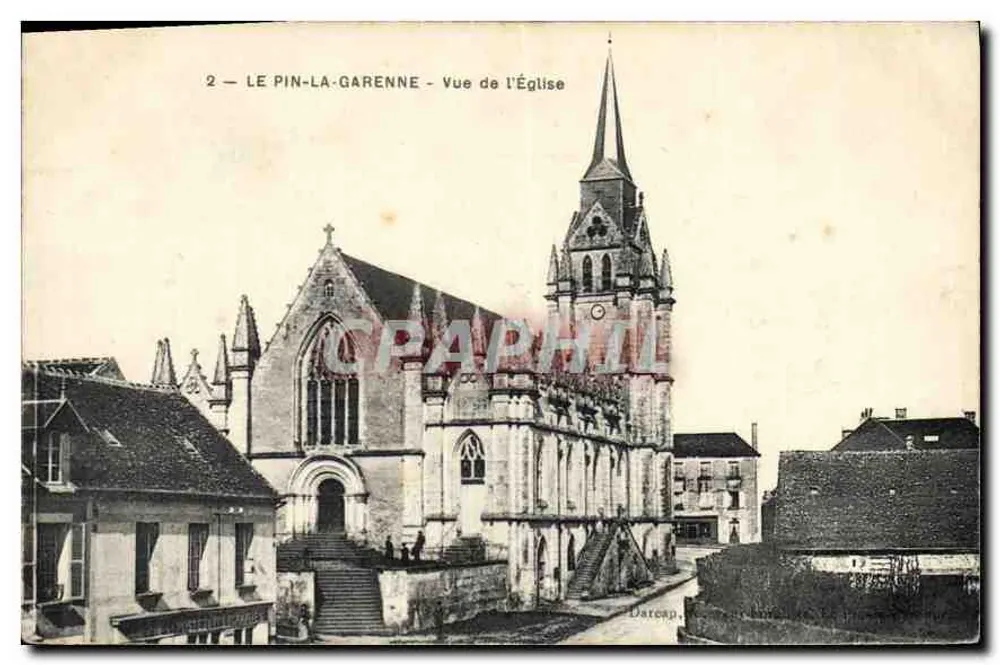 Le Pin-la-Garenne - Ansicht der Kirche — Verlag Darcap, n°2 - Vorderseite