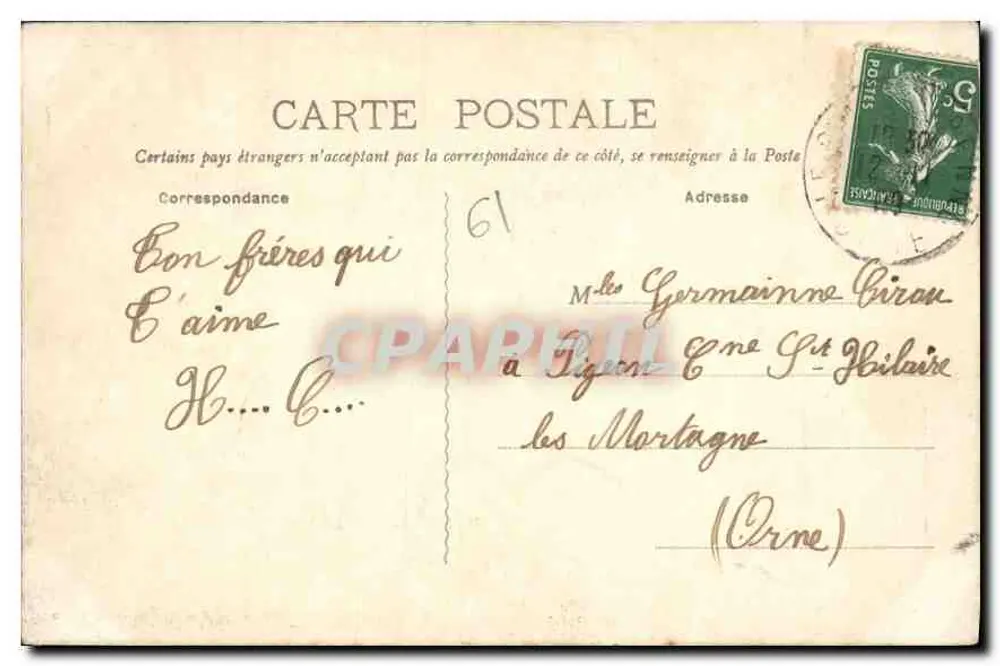 Le Pin-la-Garenne - Ansicht der Kirche — Verlag Darcap, n°2 - Rückseite