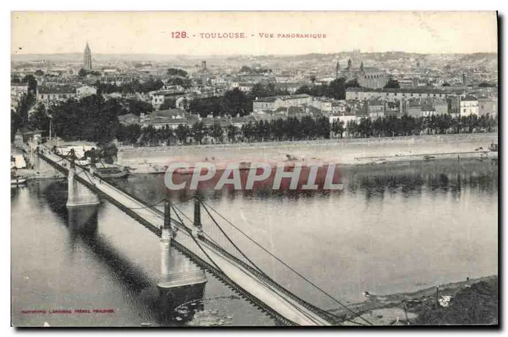 Toulouse — Vista panorâmica — Autotipo Lamoureux Frères, n°128 - Frente