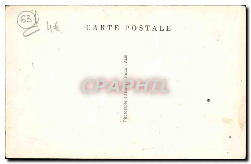 Le Puy-de-Dôme illustre — Saillant — La Vierge - Rückseite