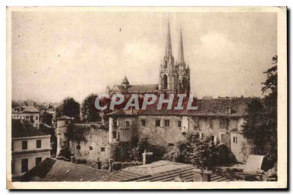 Bayonne — Église Sainte-Marie et château — C. des Arts Photomécaniques - Recto