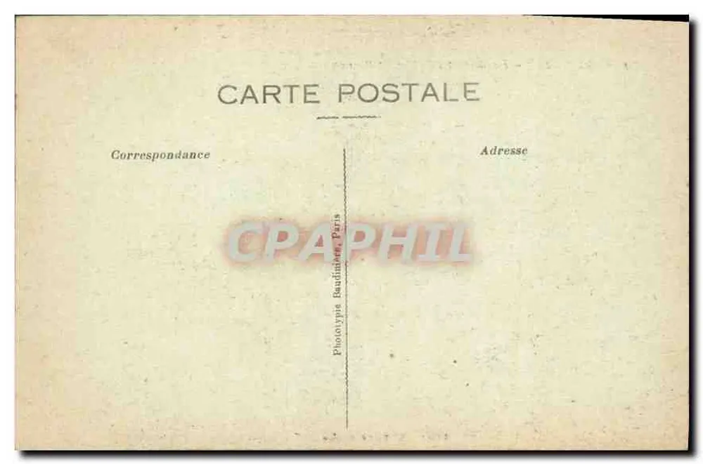 Montdidier — La Rue et l'Église Saint-Pierre — Phototypie Baudinier, Paris - Verso