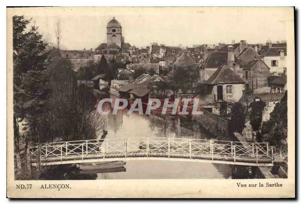 Alençon — Vista sobre a Sarthe — ND.77 - Frente