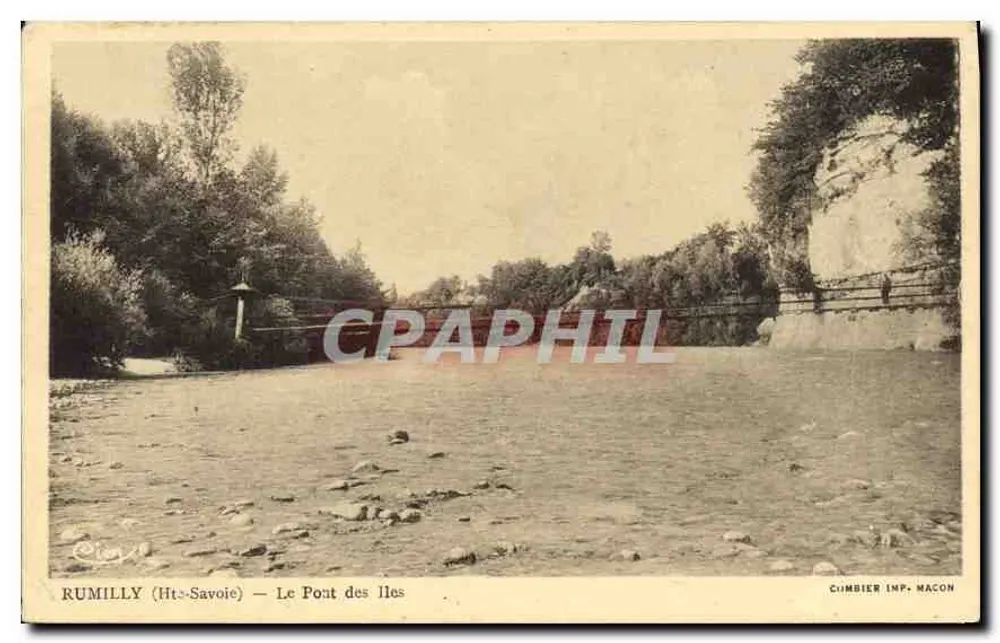 Rumilly (Alta Saboya) — El Puente de las Islas — Cumbier Imp. Macon - Anverso