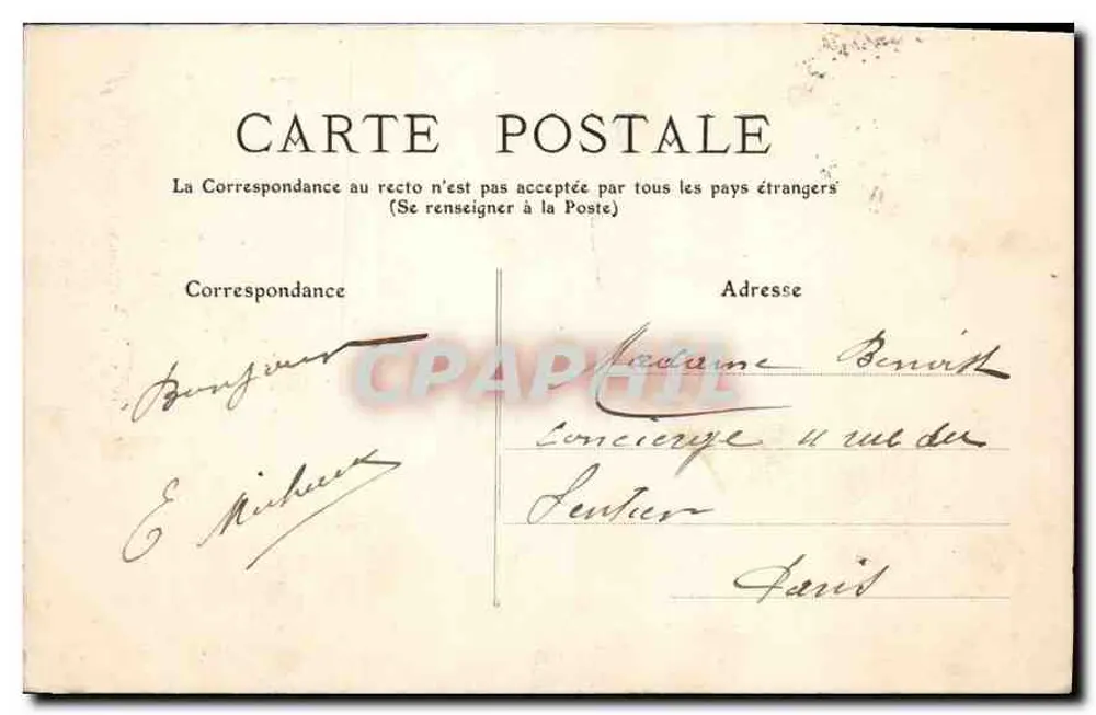 Toulouse — Vue générale sur la Garonne — éditeur non identifié, n° de série 62 - Verso