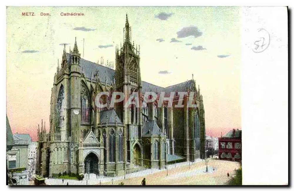 Metz. Dom. Catedral — editor : F. Rissier, Metz, n° 57 - Frente