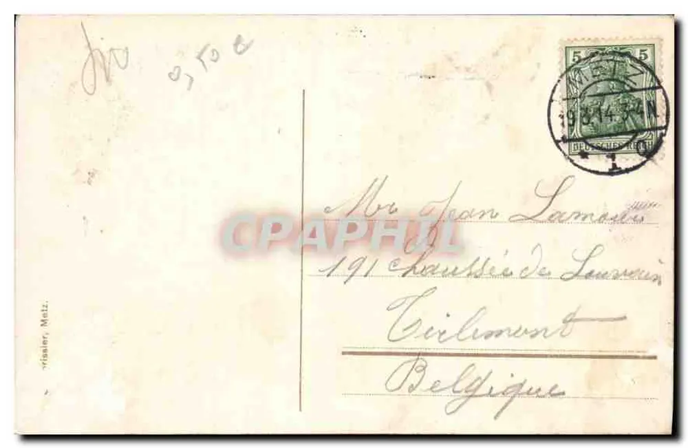 Metz. Dom. Catedral — editor : F. Rissier, Metz, n° 57 - Verso