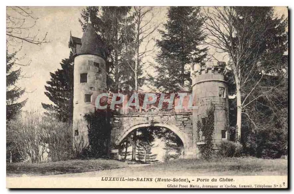 LUXEUIL-les-BAINS (Haute-Saône) — Porte du Chêne — Gliché Pinot Maria, Journaux et Cycles, Luxeuil, Téléphone N° 5 - Recto