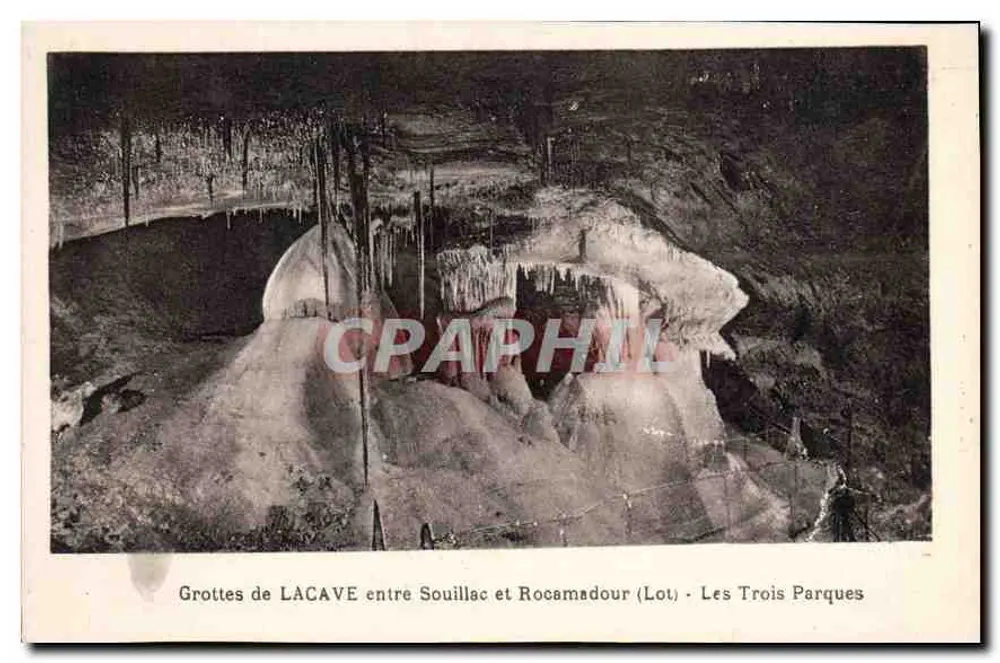 Höhlen von Lacave zwischen Souillac und Rocamadour (Lot) — Die drei Parzen - Vorderseite