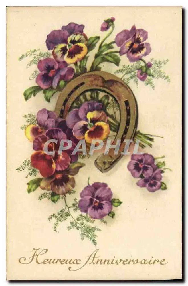 Flores e sabot de cavalo — Aniversário — Photocellon n°74 - Frente