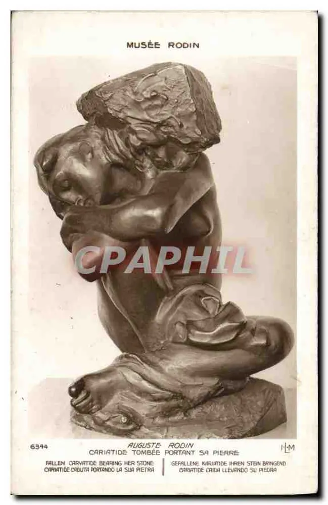 Karité mit ihrem Stein — Musée Rodin — Verlag Lapina & Fils, Nr. 6344 - Vorderseite