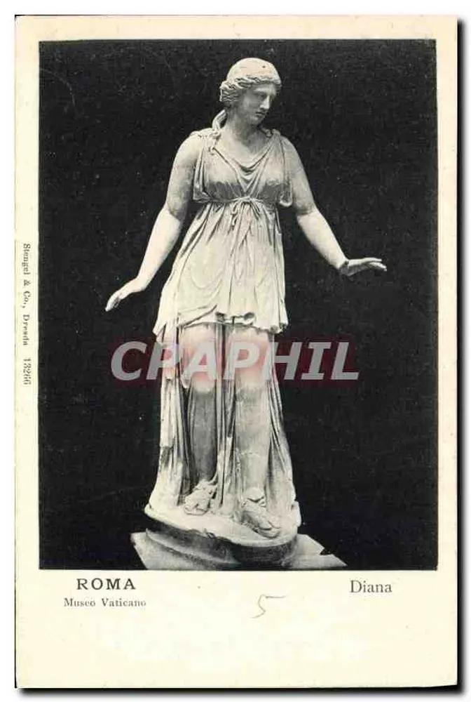 Diana — Statue im Vatikanischen Museum — Sängel & Co., Dresden 13216 - Vorderseite