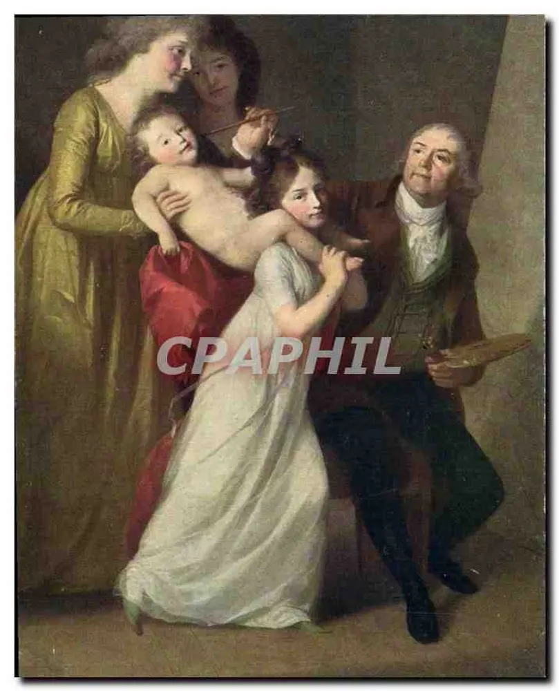 F. A. Tischbein com sua família — Museu de Belas Artes de Leipzig — n° 104 - Frente