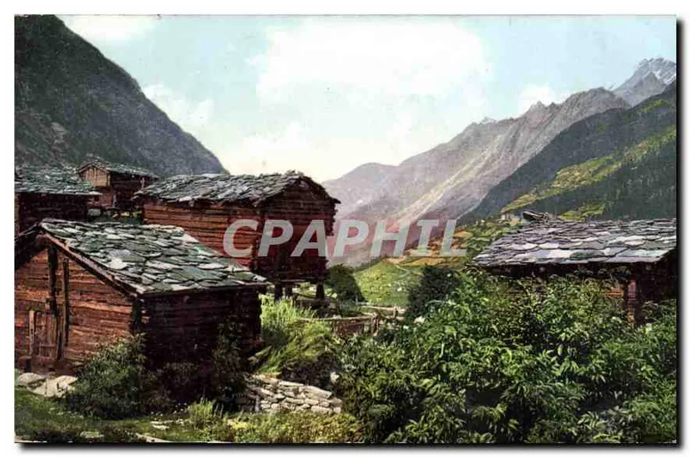 Vila alpina — cabanas de madeira — R.F.B. n° 8114 - Frente